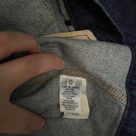 Rag & Bone Men’s denim blue jeans Jacket - Picture 13 of 13